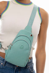 Benetton Çapraz Askılı Kadın Çantası Su Yeşili