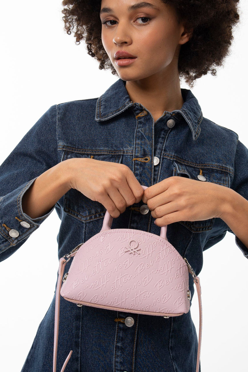 Benetton Çapraz Askılı Kadın Çantası Pembe