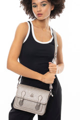 Benetton Çapraz Askılı Kadın Çantası Altın