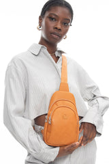 Benetton Logo Detaylı Bel Çantası Camel