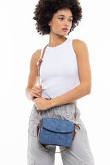 Benetton Çapraz Askılı Kadın Çantası Kot - Lacivert - Camel