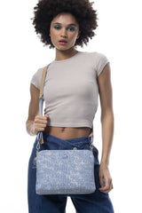 Benetton Kadın Çantası Kot - Mavi - Açık Camel