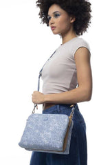 Benetton Kadın Çantası Kot - Mavi - Açık Camel