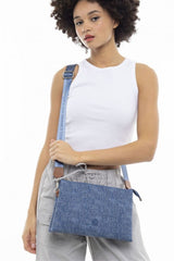 Benetton Çapraz Askılı Kadın Çantası Kot - Lacivert - Camel