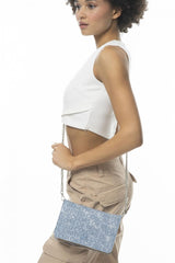 Benetton Çapraz Askılı Kadın Çantası Kot - Mavi - Açık Camel