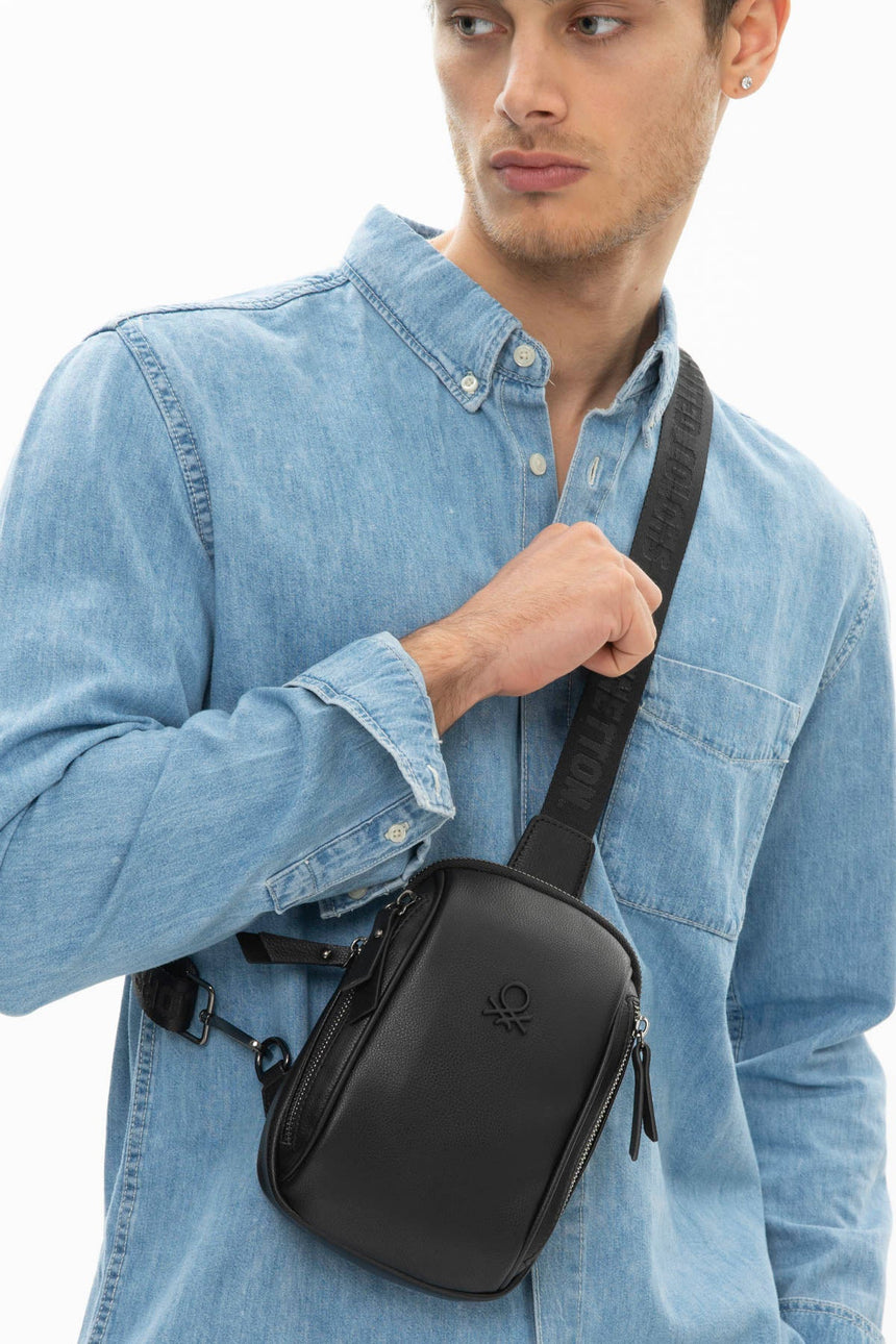 Benetton Bel Çantası Siyah