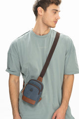 Benetton Logolu Çapraz Askılı Çanta Lacivert