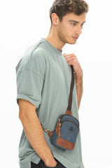 Benetton Logolu Çapraz Askılı Çanta Lacivert