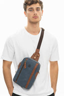 Benetton Fermuar Bölmeli Bel Çantası Lacivert