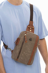 Benetton Fermuar Bölmeli Bel Çantası Kahve