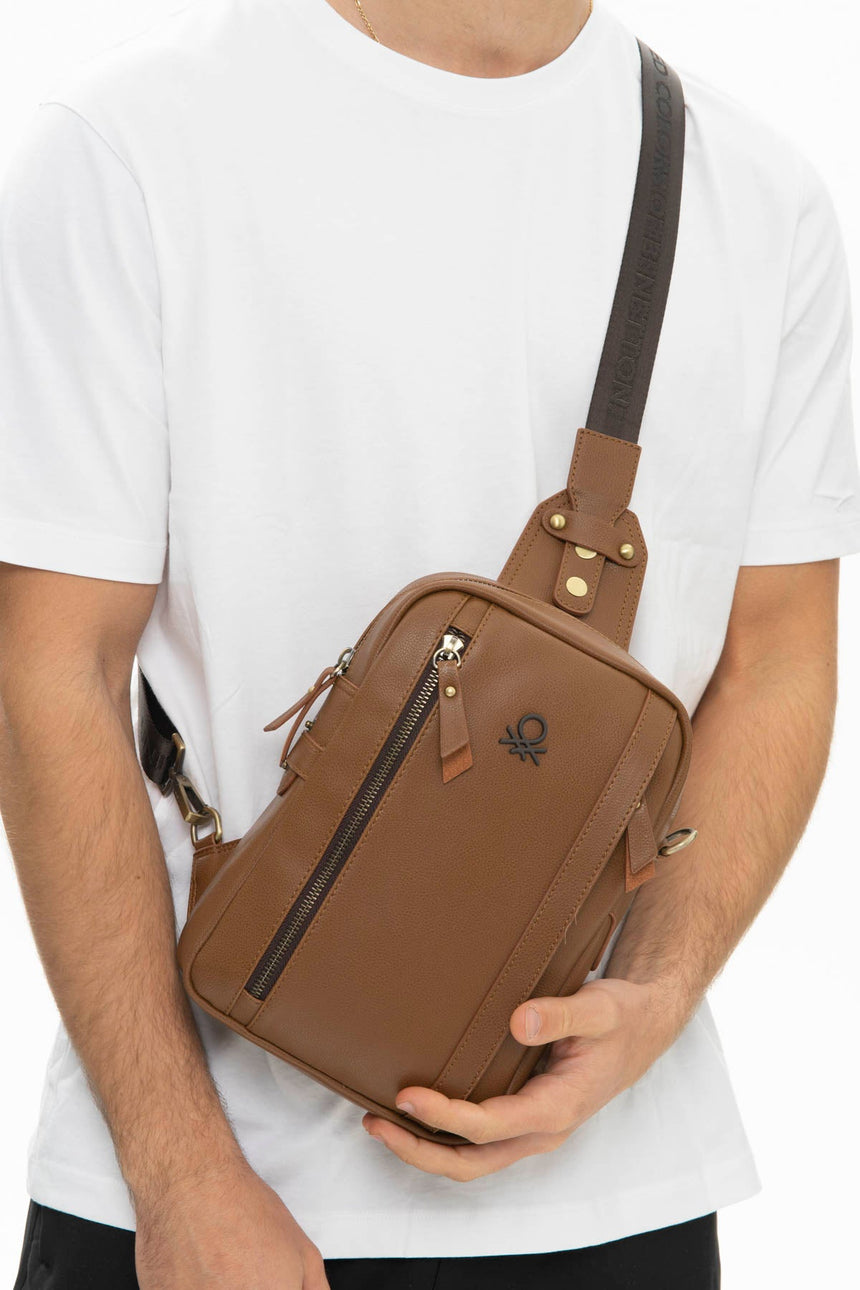 Benetton Bel Çantası Taba