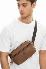 Benetton Fermuar Detaylı Çapraz Çanta Taba