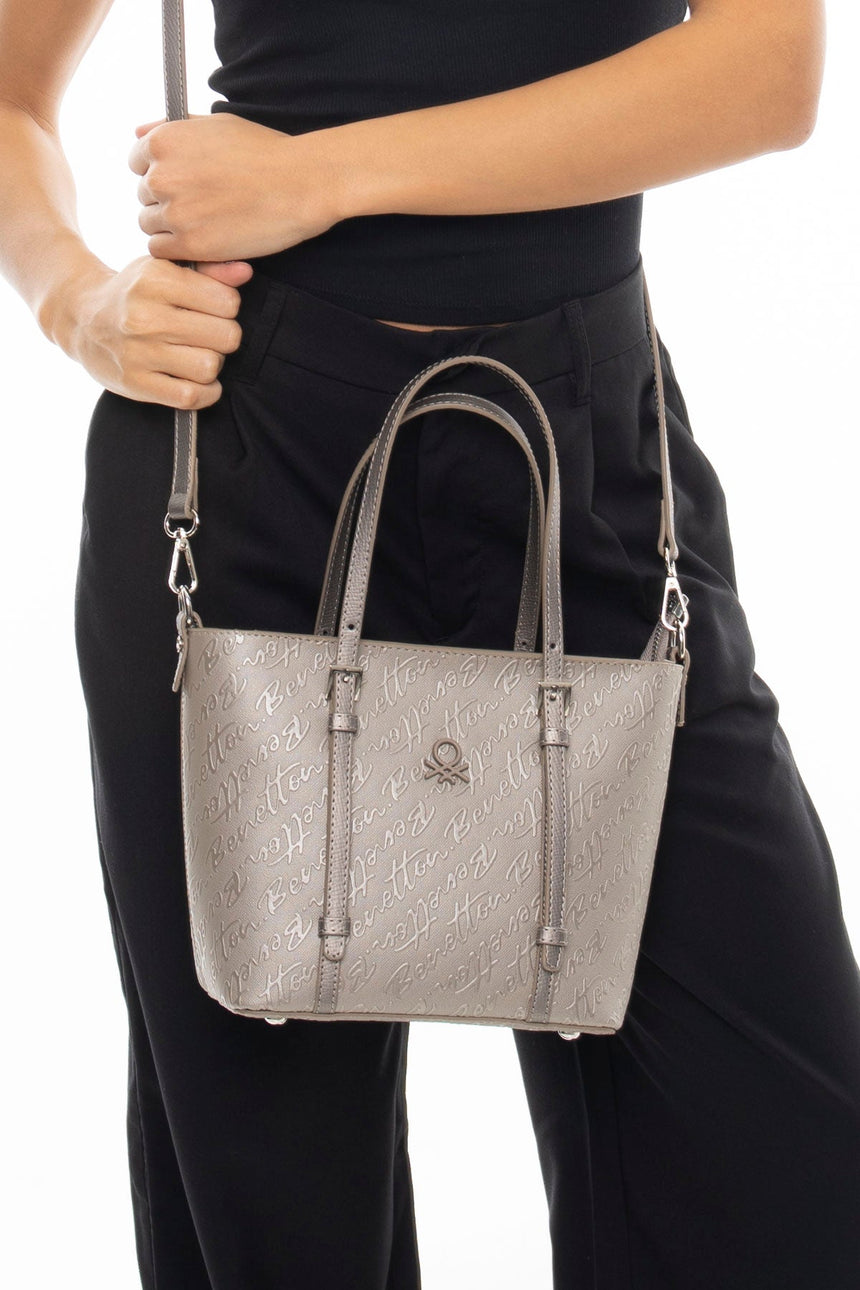 Benetton Uzun Askı Detaylı El Çantası Altın