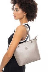 Benetton Kadın Omuz Çantası Platin