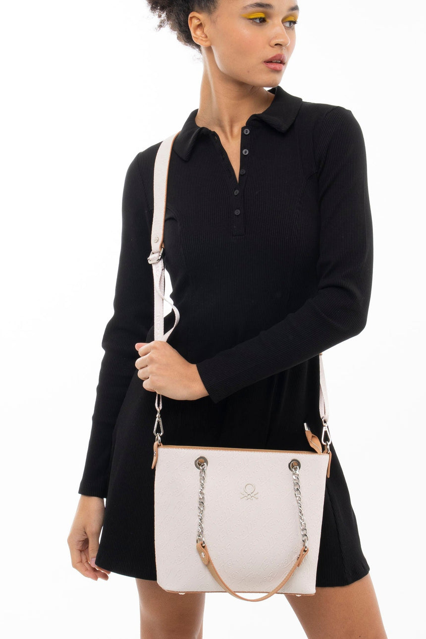 Benetton Kadın Omuz Çantası Bej - Açık Camel