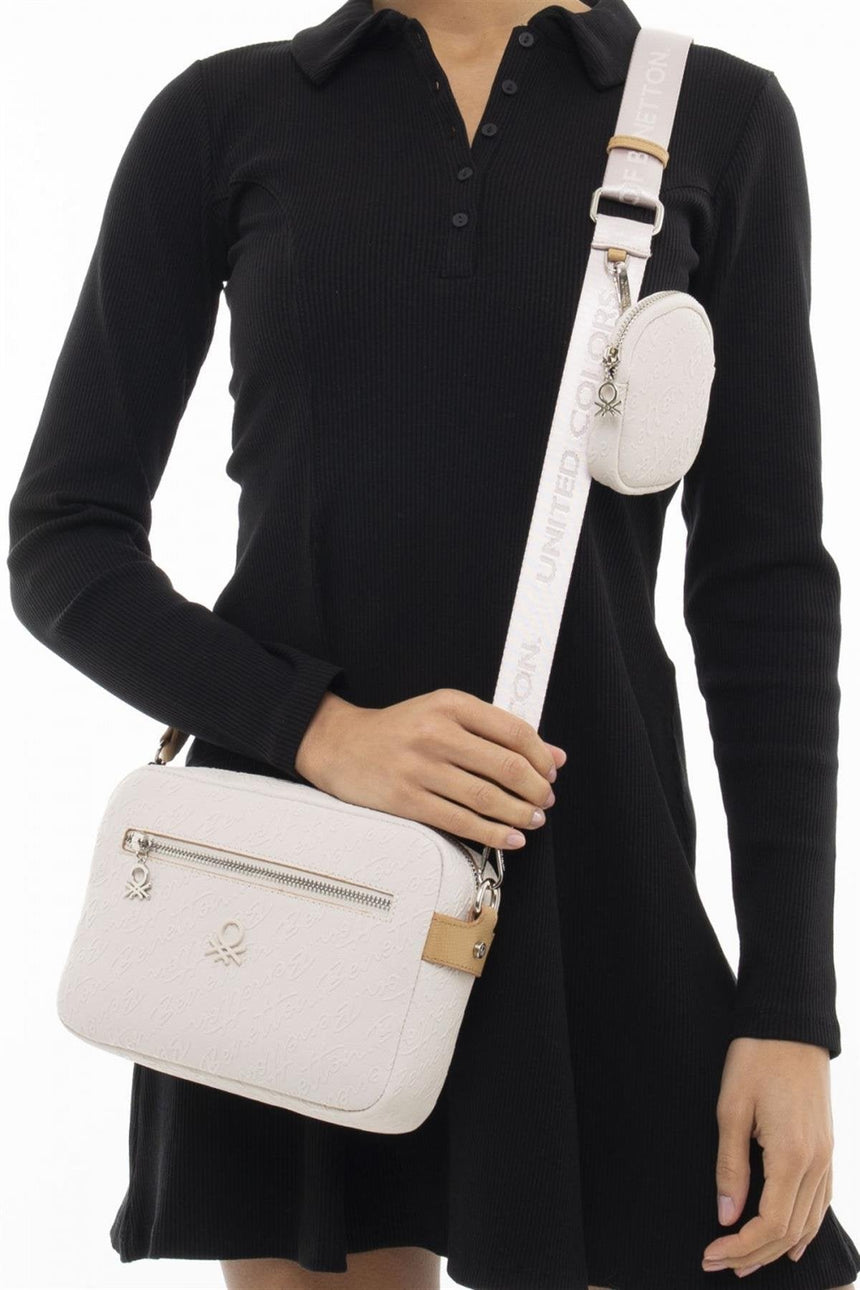 Benetton Kadın Omuz Çantası Bej - Açık Camel