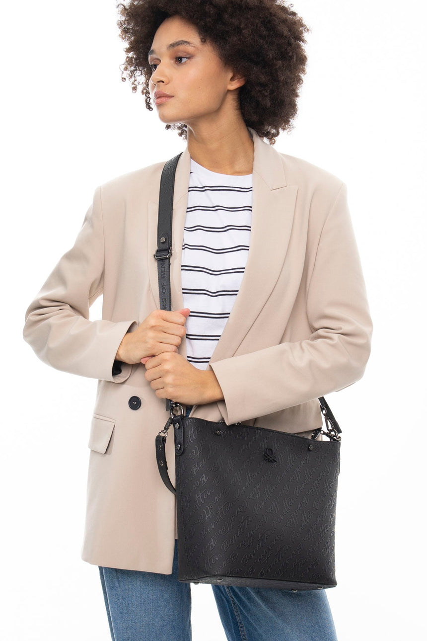 Benetton Kadın Omuz Çantası Siyah