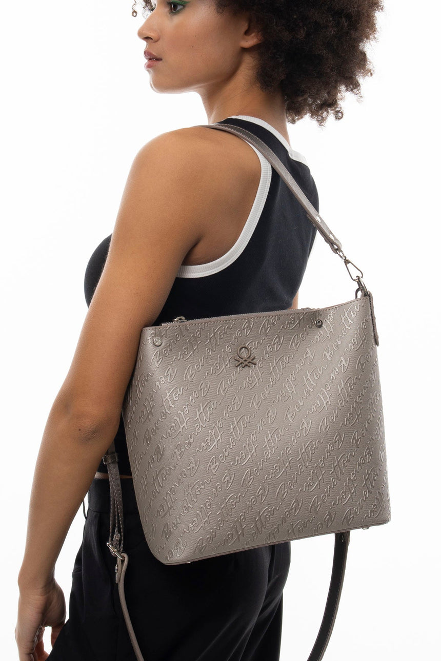 Benetton Kadın Omuz Çantası Altın