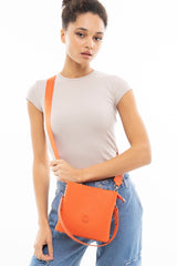 Benetton Logolu Omuz Çantası Turuncu