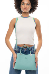 Benetton Tutma Kulplu El Çantası Su Yeşili