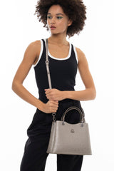 Benetton Tutma Kulplu El Çantası Altın