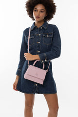 Benetton Tutma Kulplu El Çantası Pembe