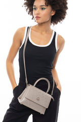 Benetton Tutma Kulplu El Çantası Altın