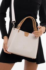 Benetton Mıknatıslı Omuz Çantası Bej - Açık Camel