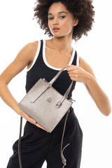 Benetton Kemer Aksesuar Detaylı El Çantası Altın