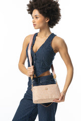 Benetton Dokuma Kumaş Omuz Çantası Camel - Açık Camel