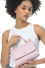 Benetton Tutma Kulplu El Çantası Pembe