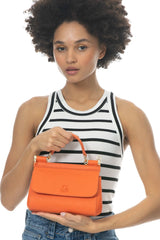 Benetton Tutma Kulplu El Çantası Turuncu