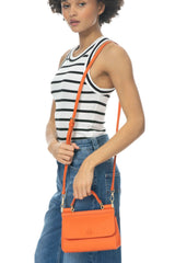 Benetton Tutma Kulplu El Çantası Turuncu