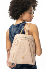 Benetton Logo Yazılı Sırt Çantası Camel - Açık Camel