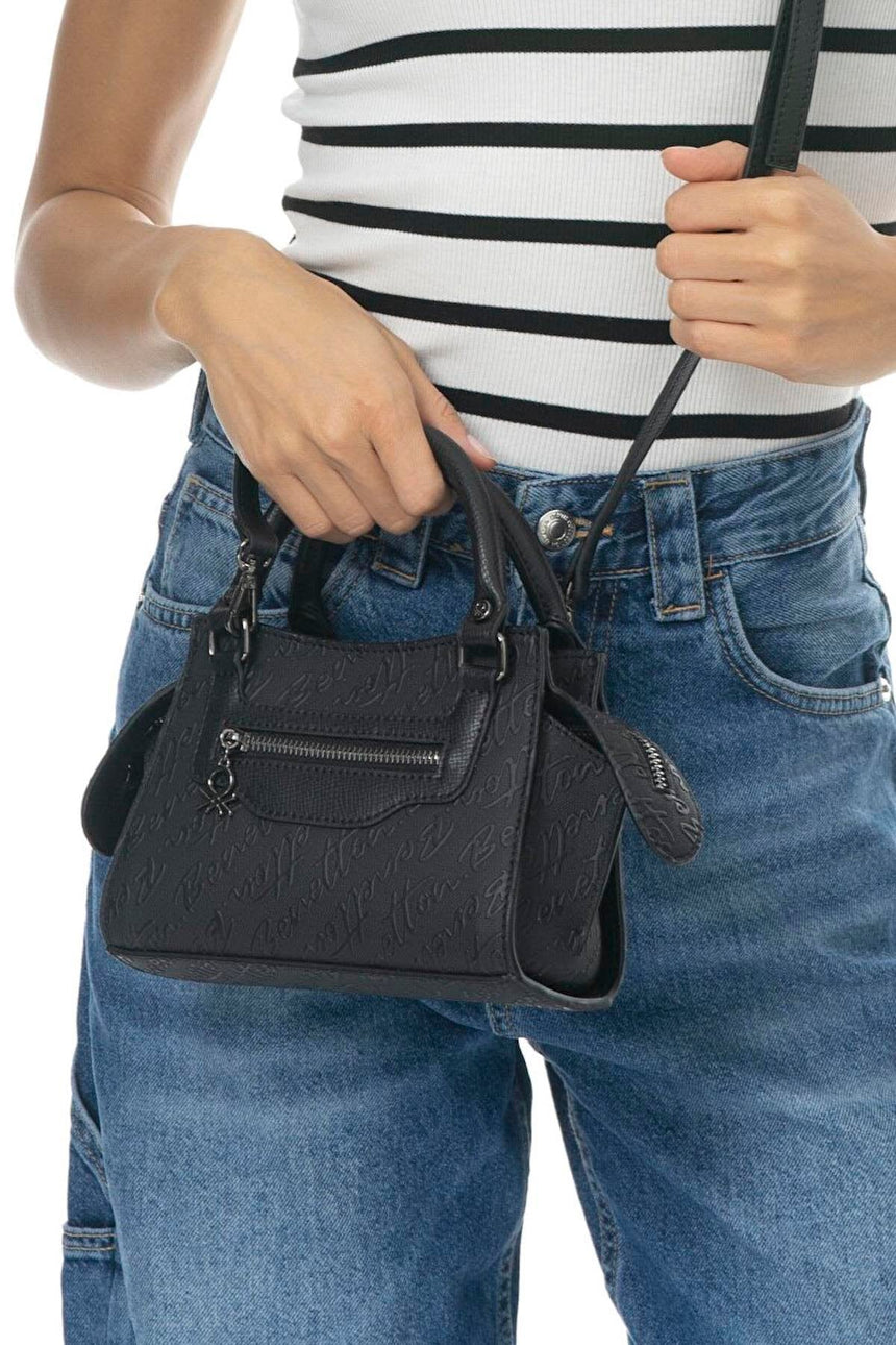 Benetton Mini Çapraz Askılı Çanta Siyah