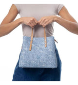 Benetton Uzun Askı Detaylı El Çantası Kot - Mavi - Açık Camel