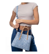 Benetton Uzun Askı Detaylı El Çantası Kot - Mavi - Açık Camel