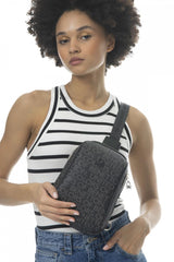 Benetton Monogram Logo Detaylı Bel Çantası Siyah