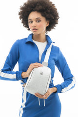 Benetton Monogram Logo Detaylı Bel Çantası Beyaz - Açık Gri