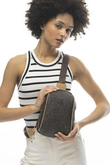 Benetton Monogram Logo Detaylı Bel Çantası Kahve - Açık Camel