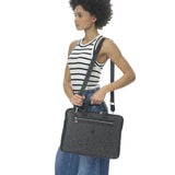 Benetton Monogram Baskılı Laptop Çantası Siyah