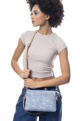 Benetton Kadın Omuz Çantası Kot - Mavi - Açık Camel