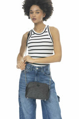 Benetton Zincir Detaylı Çapraz Askılı Çanta Siyah