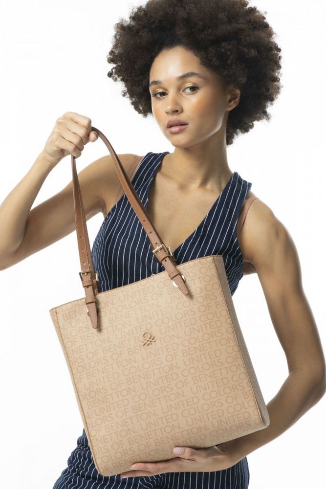 Benetton Kadın Çantası Açık Camel - Camel