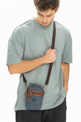 Benetton Fermuar Detaylı Çapraz Askılı Çanta Lacivert