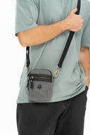 Benetton Fermuar Detaylı Çapraz Askılı Çanta Gri