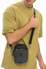 Benetton Fermuar Detaylı Çapraz Askılı Çanta Siyah