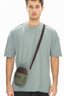 Benetton Fermuar Detaylı Çapraz Askılı Çanta Haki