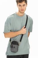 Benetton Fermuar Detaylı Çapraz Askılı Çanta Gri