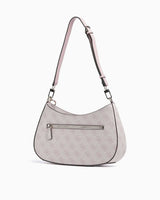 Guess Noelle Top Zip Shoulder Bag Kadın Omuz Çantası Orchid Logo